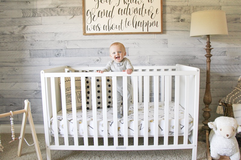 gender neutral modern farmhouse nursery