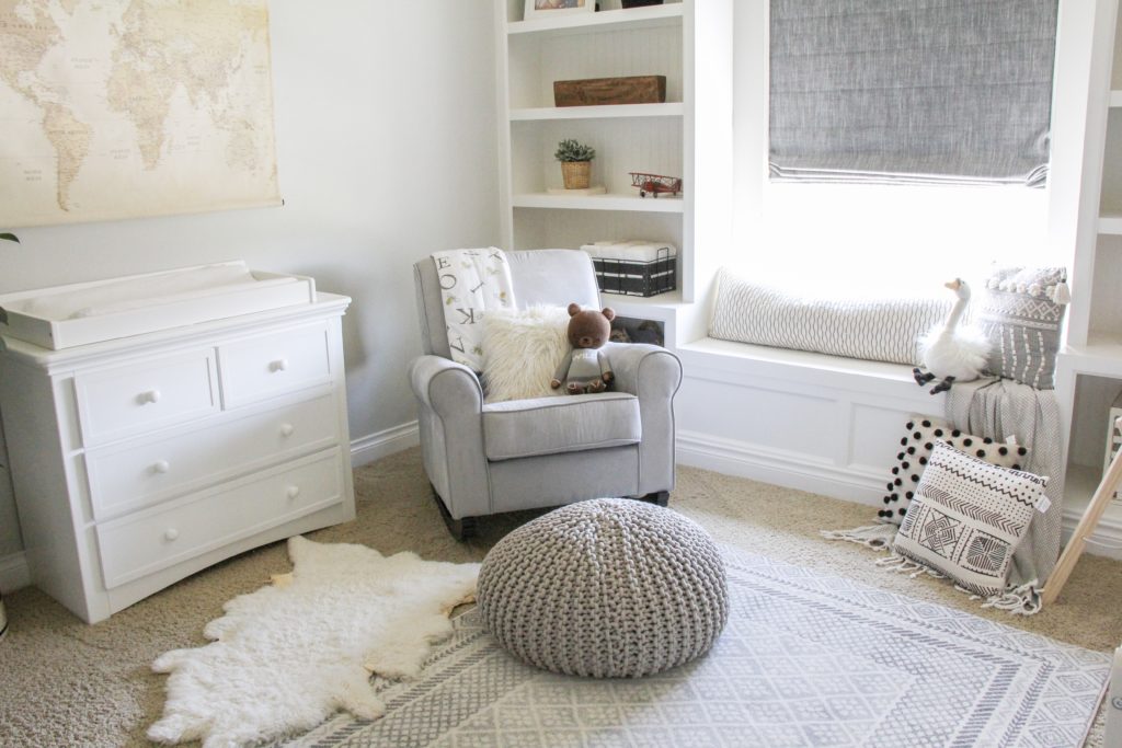 gender neutral modern farmhouse nursery