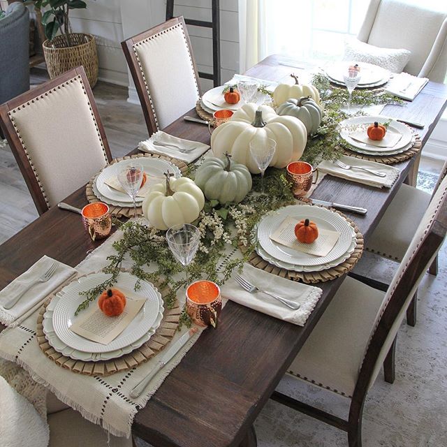 fall tablescape decor