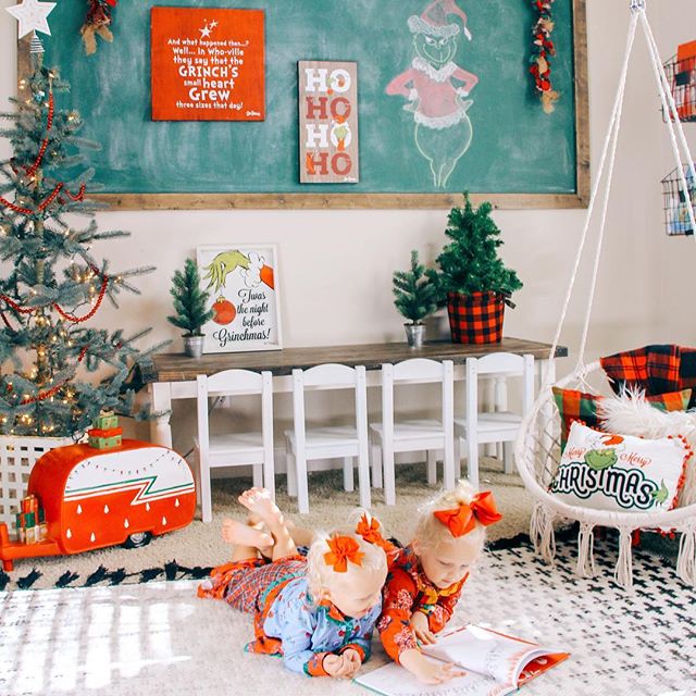 kids playroom modern farmhouse christmas decor 