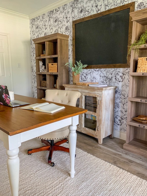 a modern farmhouse office