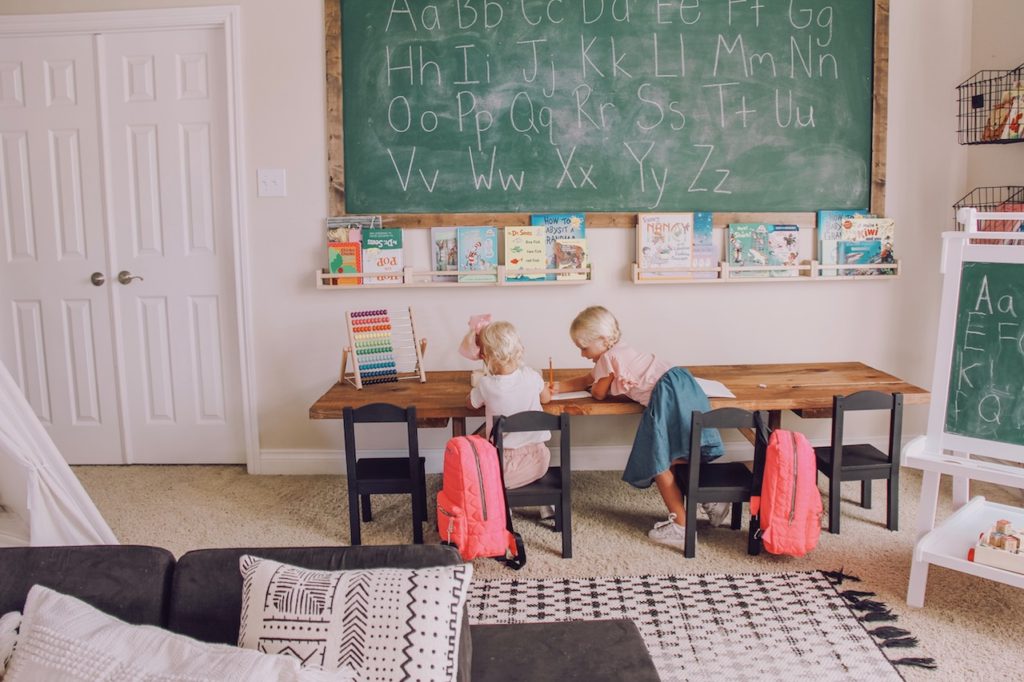 homeschool room set up