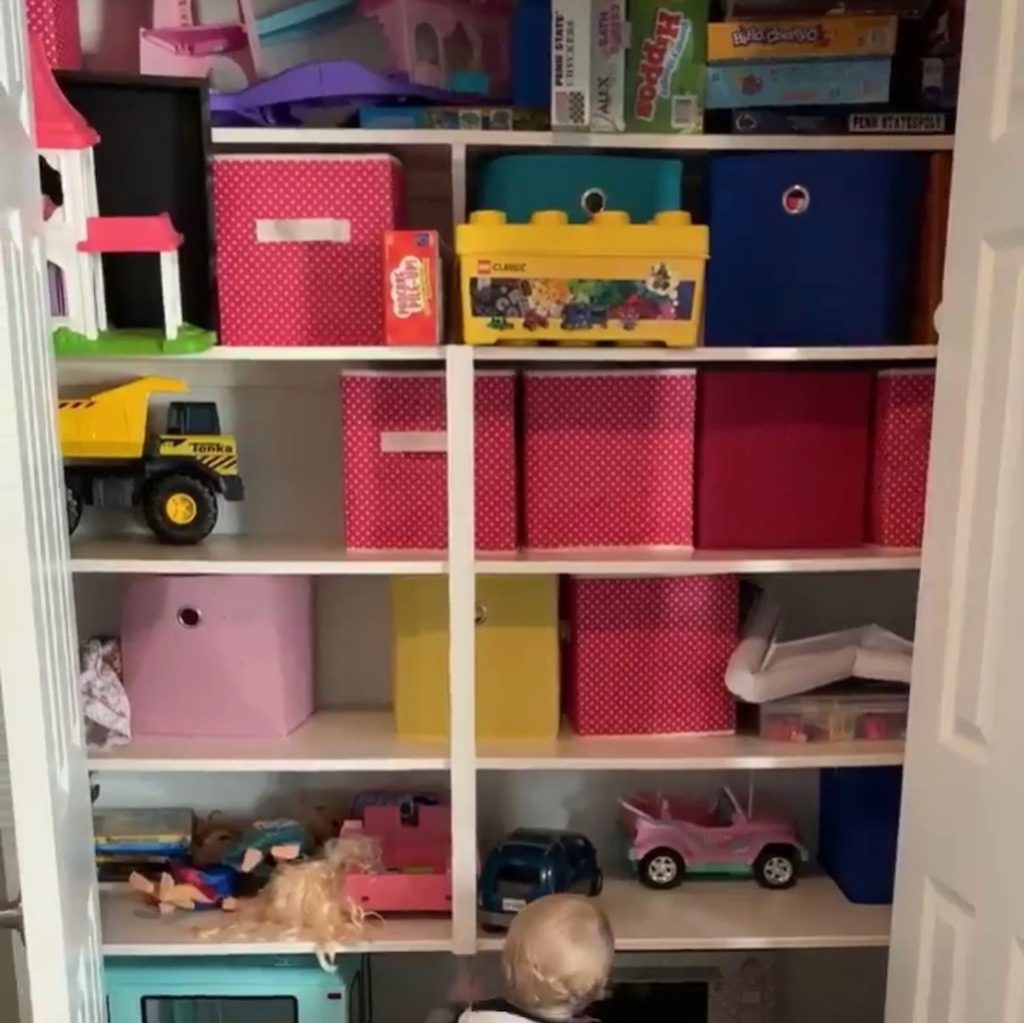 playroom closet organization