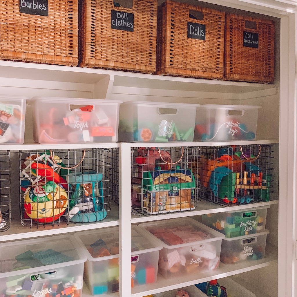 playroom closet organization