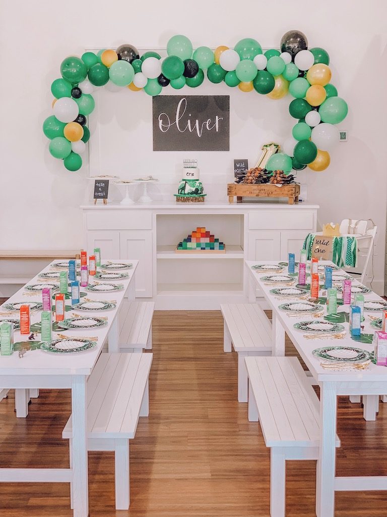 wild one birthday party table decor