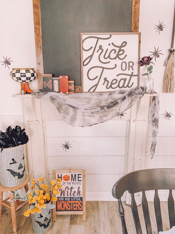 halloween mantle with mackenzie childs