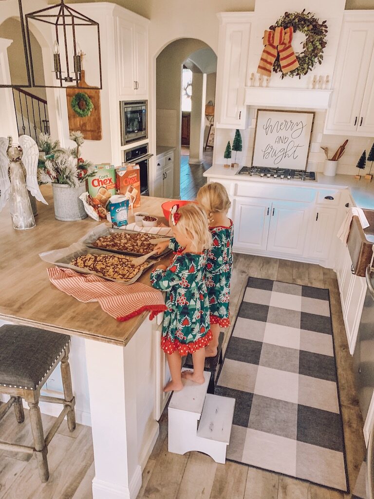 cooking in the kitchen for christmas