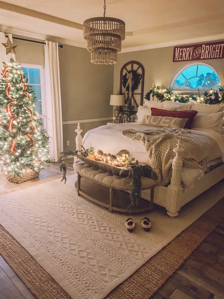 cozy christmas bedroom