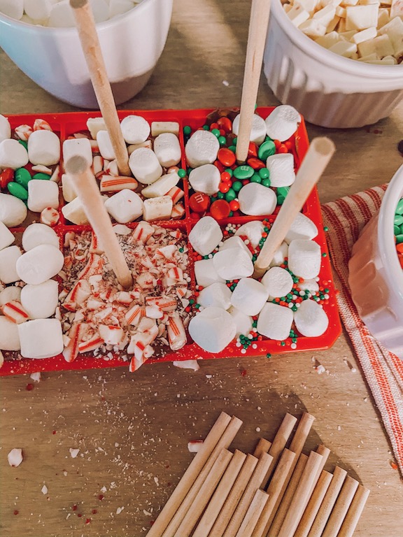 hot chocolate stick toppings