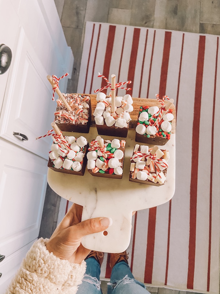 hot chocolate on a stick