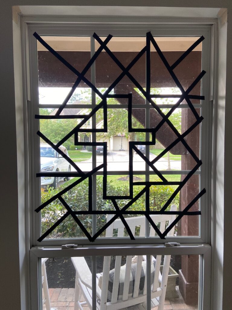 diy stained glass window