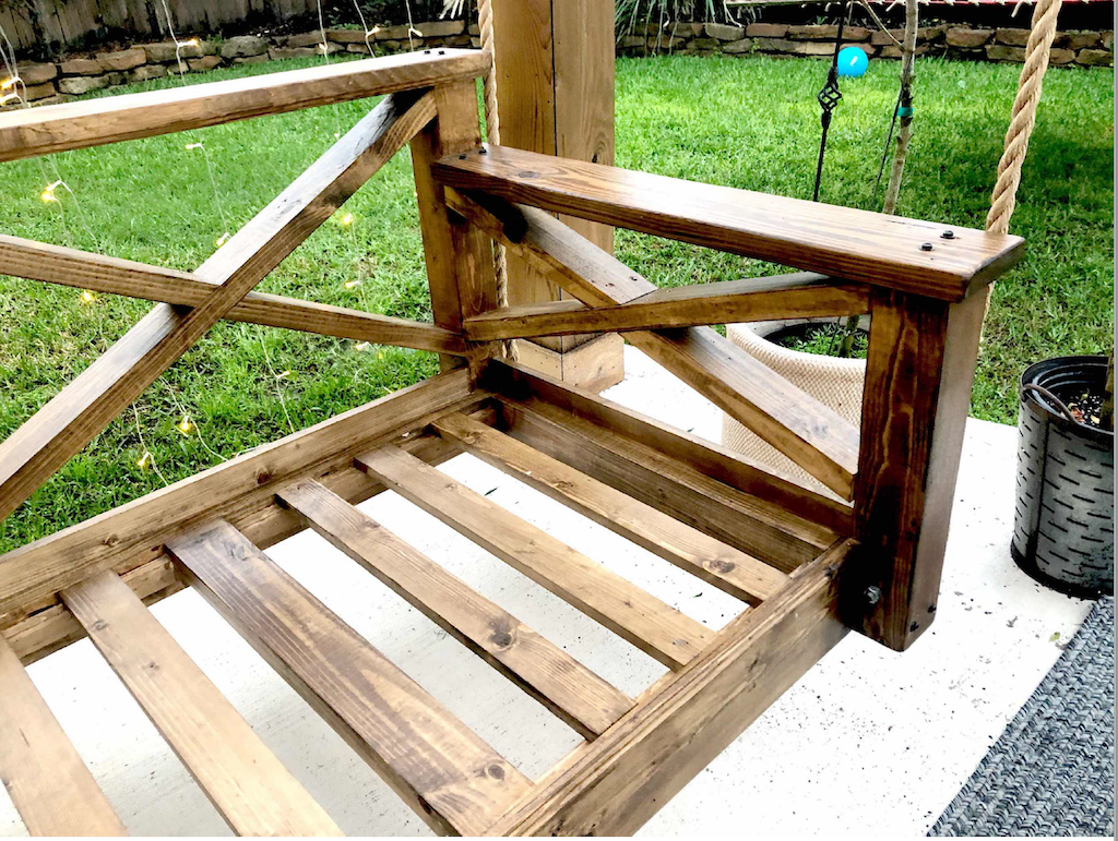 Diy Porch Swing A Step By Step Guide For Under 300 Life By Leanna