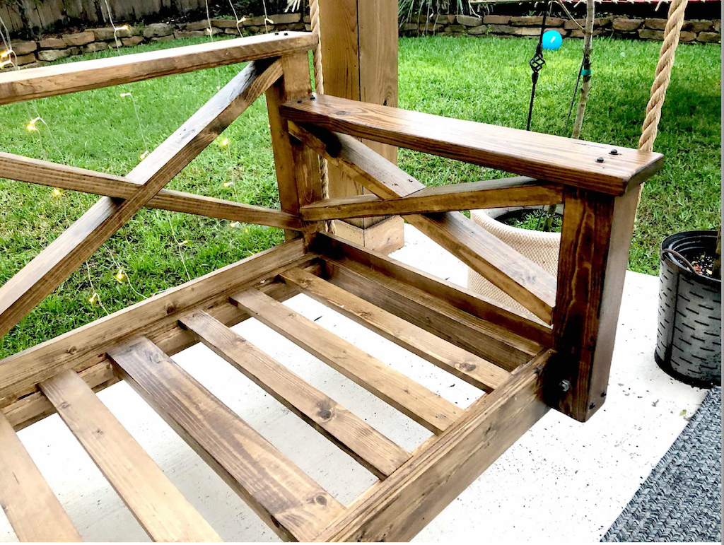 diy patio swing bed