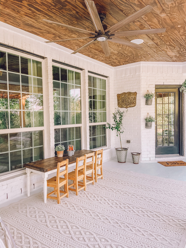 diy planked ceiling