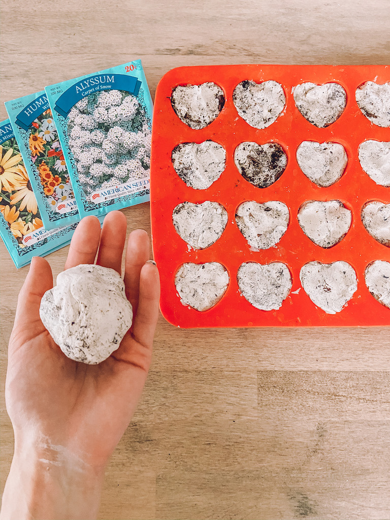 Seed Bombs with Air Dry Clay for Earth Day