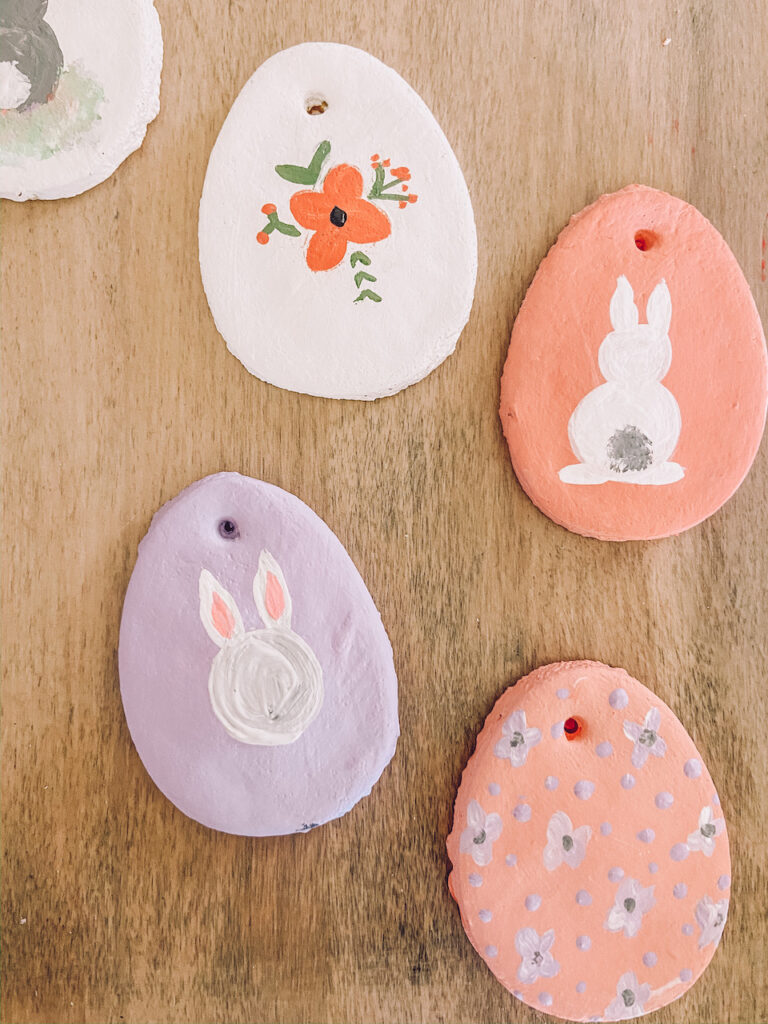 salt dough easter eggs