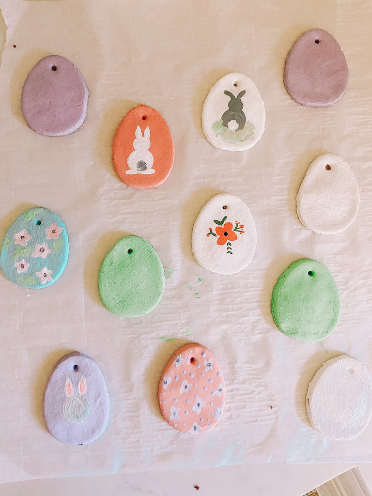 Salt Dough Easter Eggs: Ornaments