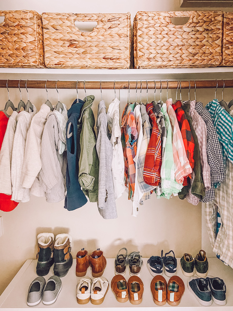 Bookshelf into hotsell baby closet