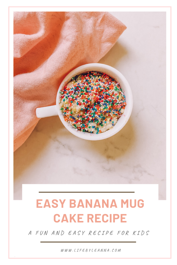 easy banana mug cake recipe