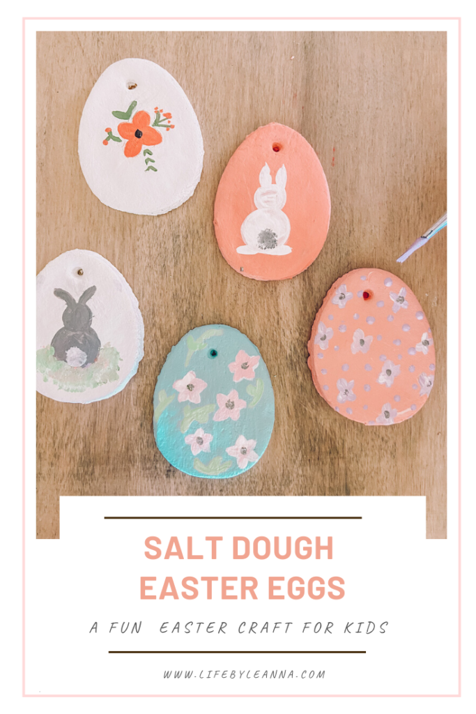 salt dough easter egg craft