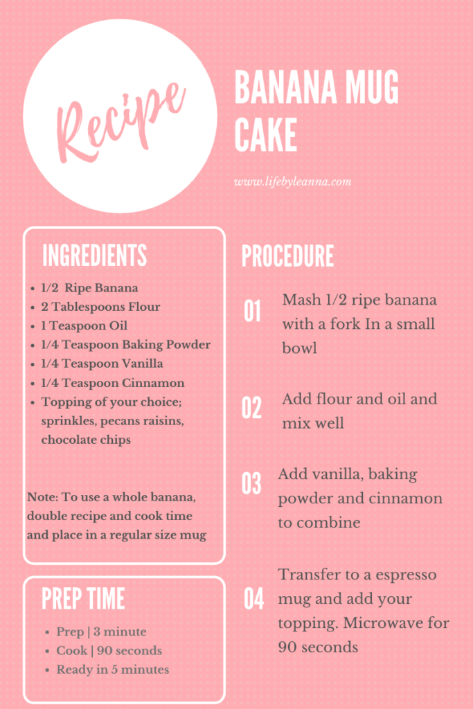 mug cake recipe