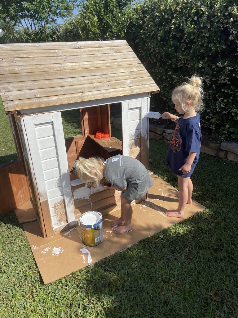 painted kids playhouse