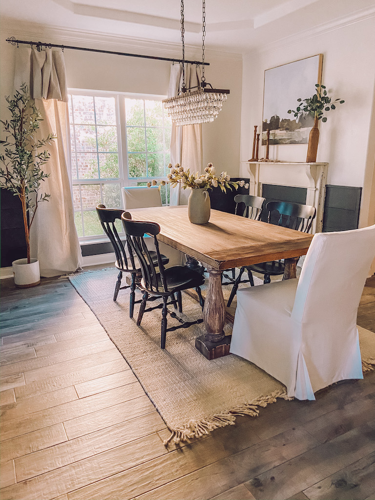 modern farmhouse dining room