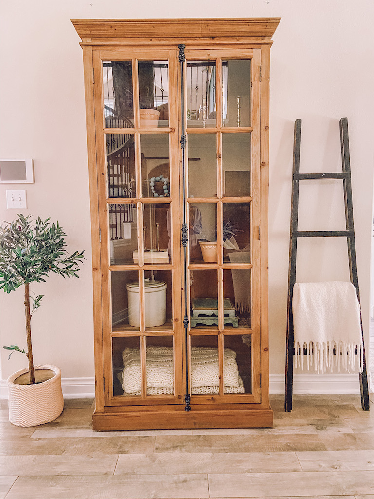 Restoration hardware curio deals cabinet