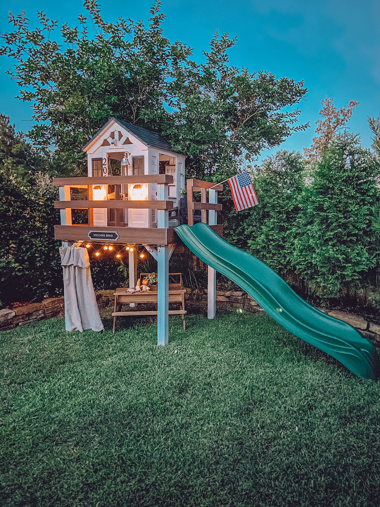 DIY Playhouse Makeover Before After