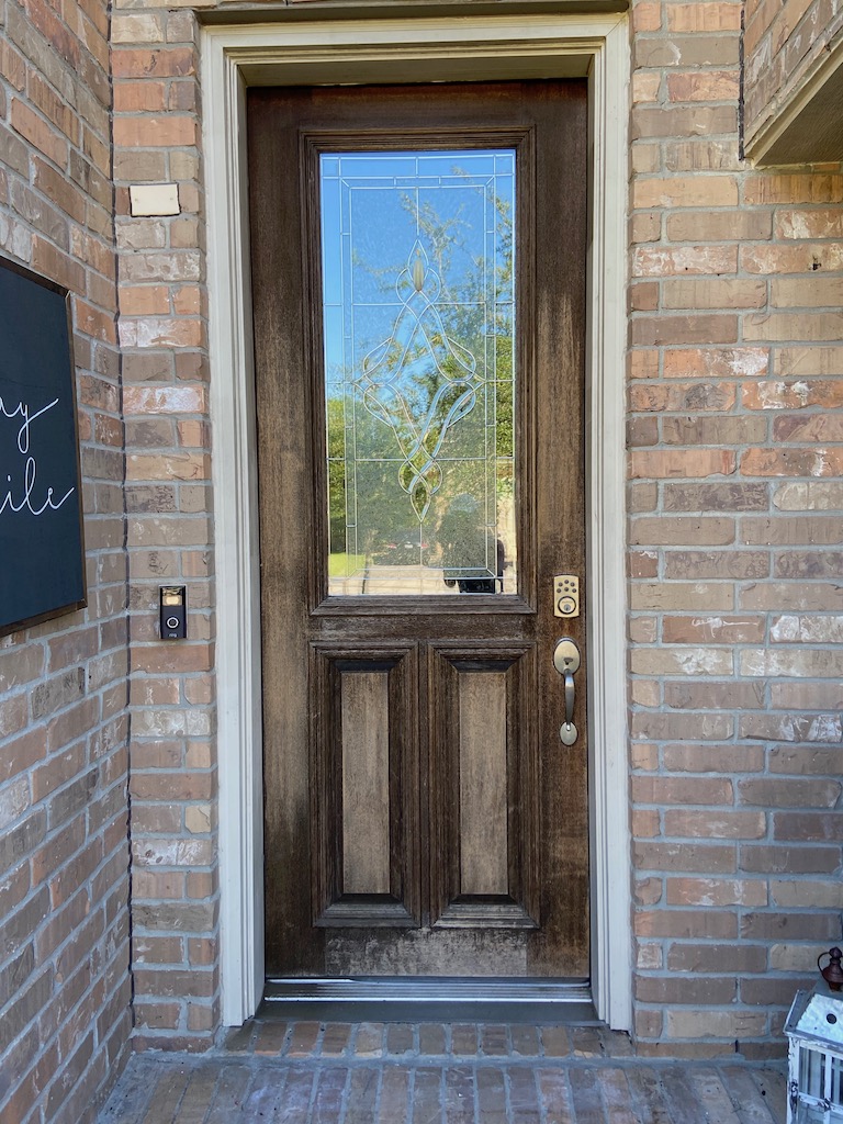 DIY Front Door Makeover with Gel Stain 