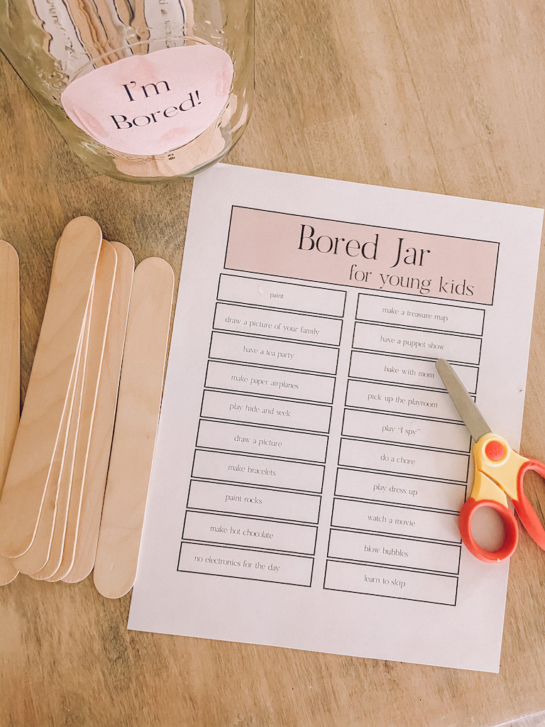 The Bored Jar A Free Printable 