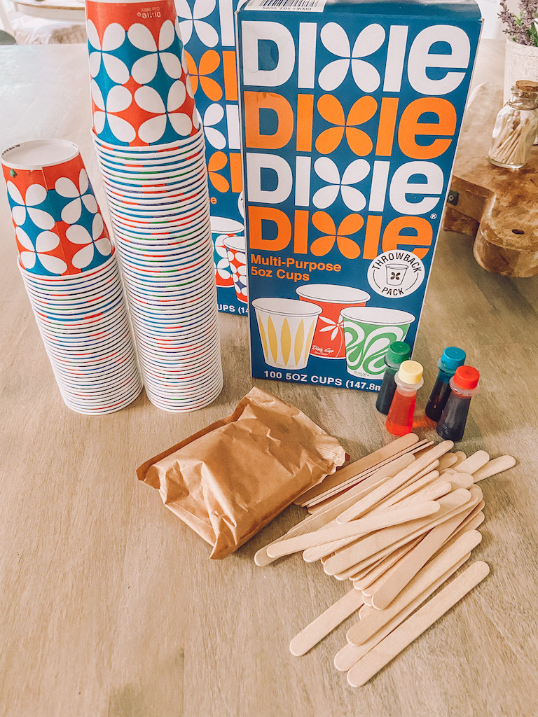 dixie cup popsicles