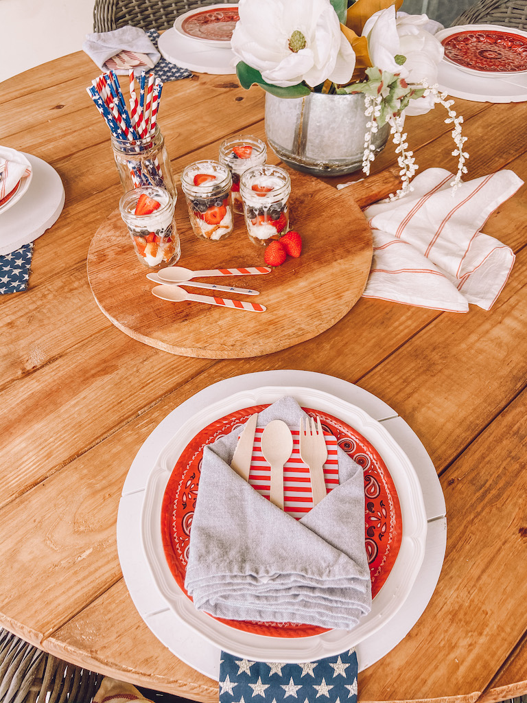 4th of july tablescape