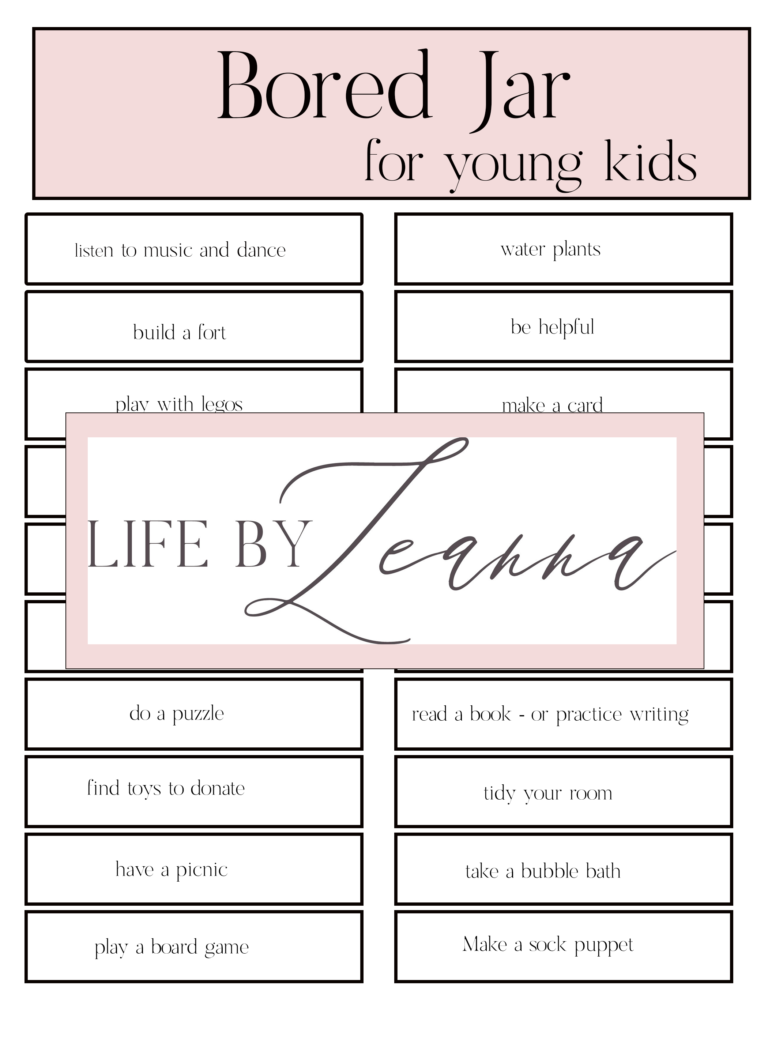 The Bored Jar + A FREE PRINTABLE