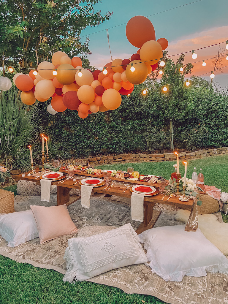 outdoor bohemian party