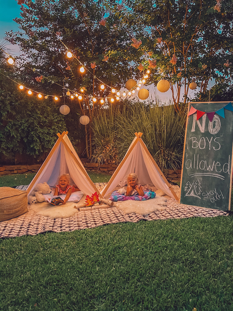 backyard campout for kids