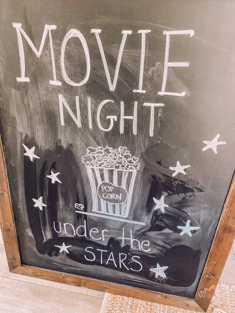 movie night sign