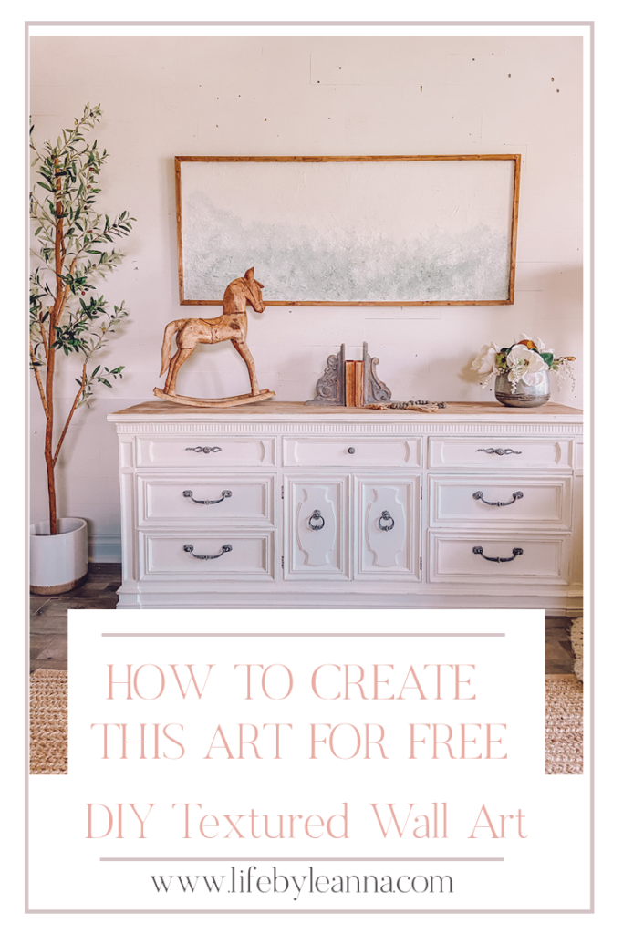 How to Make Trendy Textured Canvas Art in 4 Easy Steps