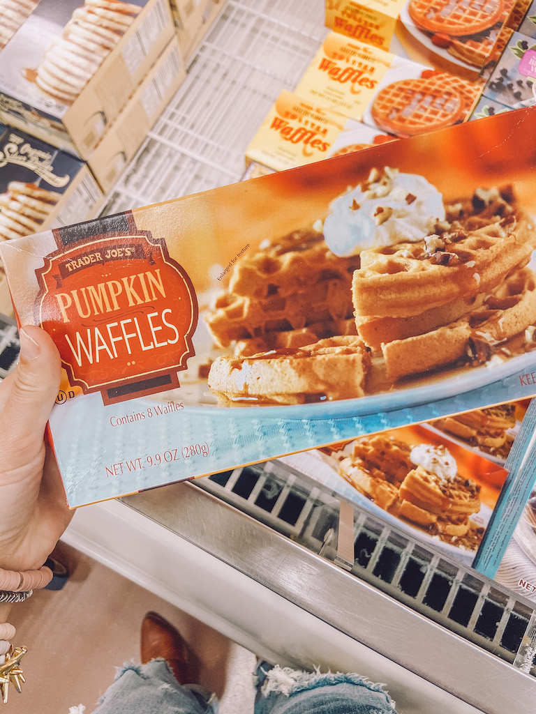 Got a new toy, knew the PERFECT way to try it out. Pumpkin stuffed waffles.  : r/traderjoes