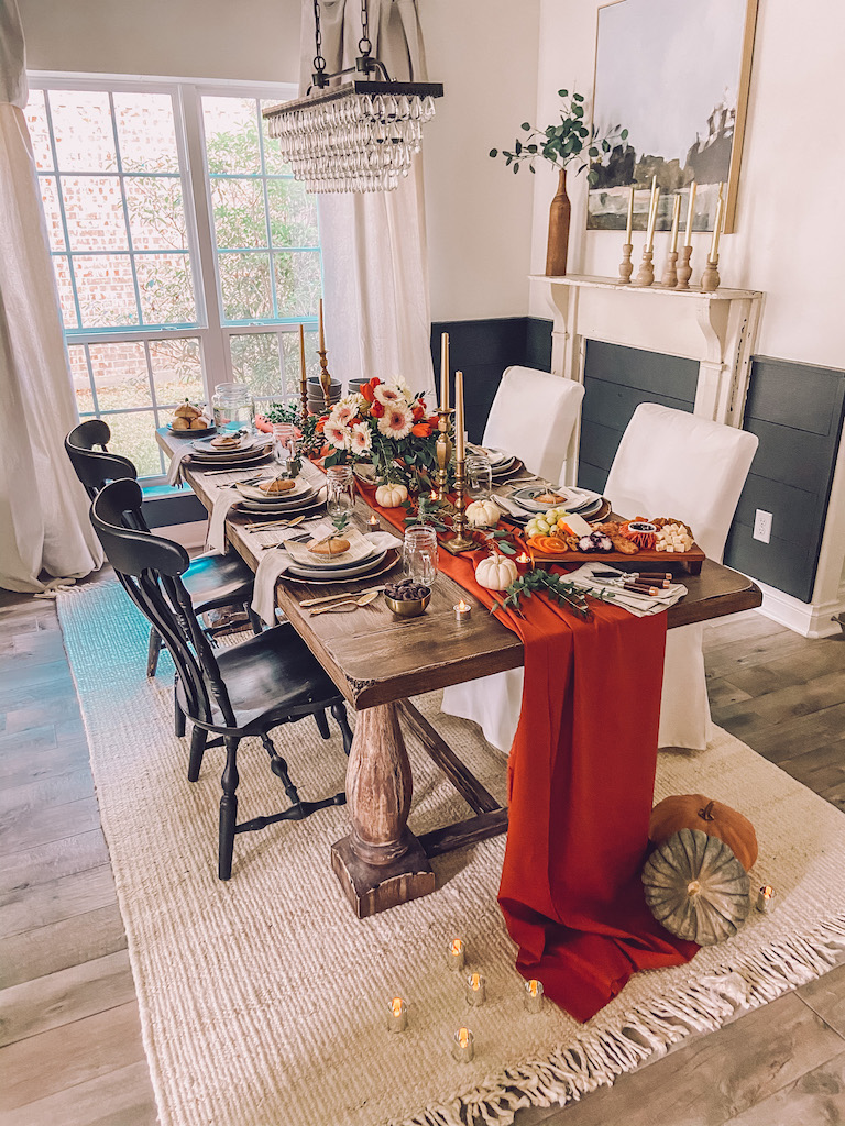 simple thanksgiving table decor