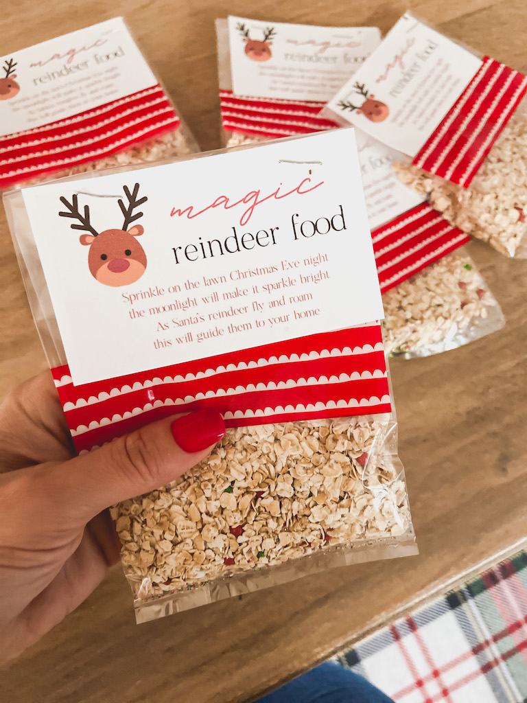 free reindeer food printable