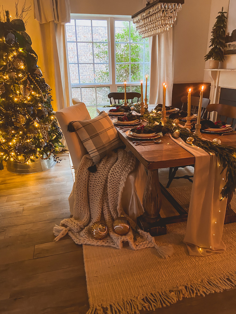 christmas elegant table