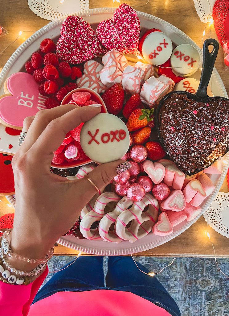 valentines day dessert board 