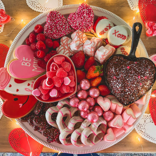 valentines charcuterie board