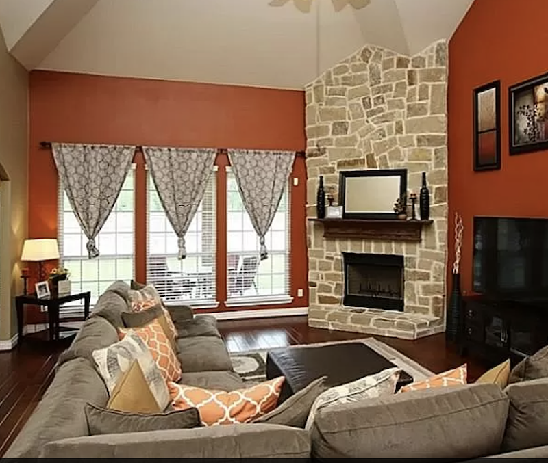 How To Easily Paint A Stone Fireplace