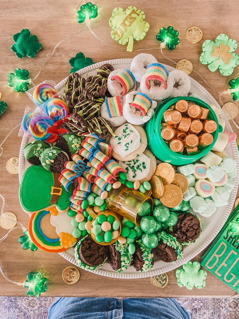 Ultimate St. Patricks Day Dessert Charcuterie Board for a Crowd