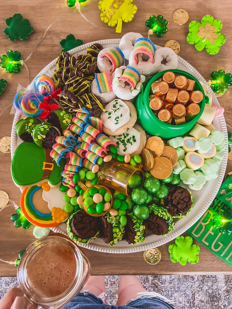 st patricks day dessert board