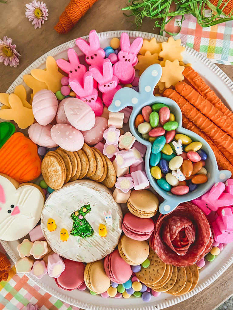 easter dessert board