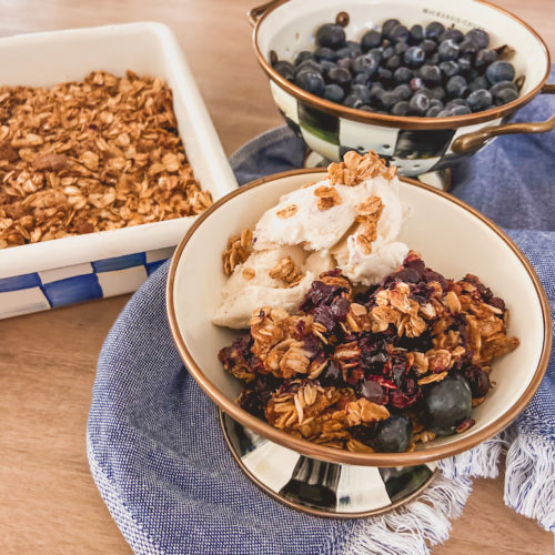 blueberry crumble