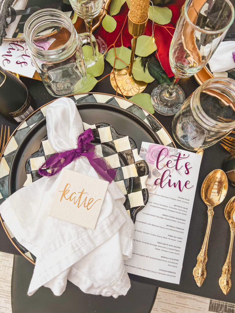 Halloween Place Setting with Walmart Plates